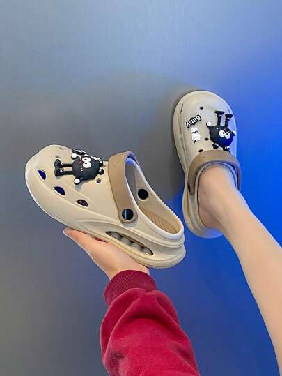 أحذية شاطئ مضادة للانزلاق للأزواج، بنعل سميك للاستخدام الخارجي، قابلة للتنفس، أرضية فقاعية، صنادل أزياء