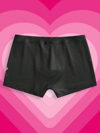 TOM & JERRY X SHEIN بمطاطية خصر مريحة مزخرفة برسم كرتوني رجالي تانك داخلي