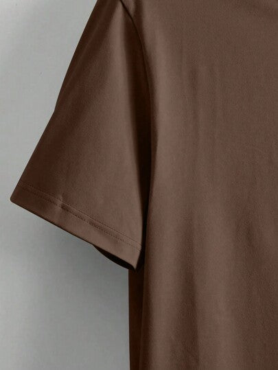 تي شيرت صيفي بطبعة شجرة النخيل من لوس أنجلوس ذي رقبة دائرية للصبي البسيط والأنيق