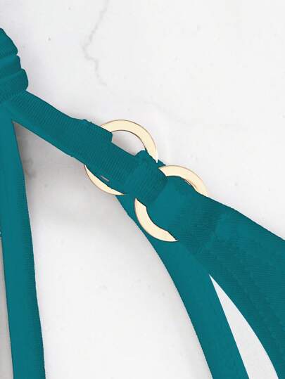 SHEIN Swim بكيني صيفي بسيط وأنيق للاستخدام اليومي