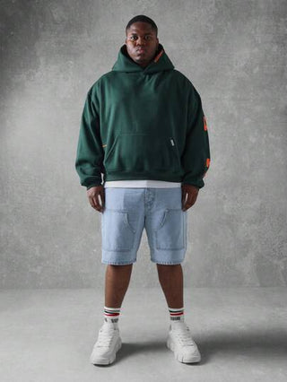 SUMWON هوديE بطباعة حرفية كبيرة من شركة سومون إنترناشيونال، ملابس شتوية منزليّة عصرية مصنوعة من القطن المبطن بجيب كنغر للموضة الخريفية والشتوية