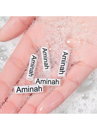 صنّع اسمك الخاص على دوائر: ملصقات شخصية لاسم الحذاء مع حبال ملونة للقوارير والمظلات والأحذية