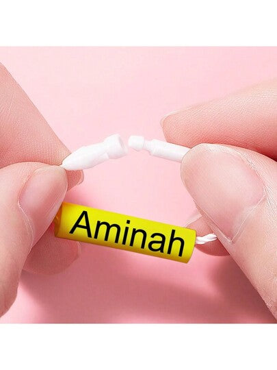 صنّع اسمك الخاص على دوائر: ملصقات شخصية لاسم الحذاء مع حبال ملونة للقوارير والمظلات والأحذية