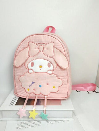 Sanrio حقيبة ظهر سانريو هيلو كيتي كورومي أصلية بنمط أميرة ذات نمط فريد، حقيبة صغيرة راقية ومحمولة ومريحة، بتصميم ممتع، تناسب الأحمر شفاه والعملات والأغراض الصغيرة، حقيبة زينة ملابس، جذابة تصويريًا، حقيبة إبداعية متعددة الاستخدامات للموظفين، حقيبة علقة، حق