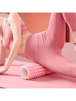 قرص دائري من الرغوة أشكال هلالية لتمارين اليوجا والبيلاتس والتدليك، مناسب لهواة الرياضة والياقة البدنية والنشاطات المنزلية (33سم)