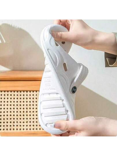 أحذية سهلة الارتداء تهوية لامصلحة مُنفَذَة بتسطيع، صنادل رياضية خفيفة الوزن للقيادة والاستخدام في الأماكن الخارجية والداخلية، المنزل/العطلة