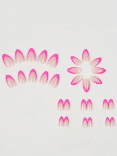 30 قطعة / مجموعة أظافر صناعية بتصميم أزياء فرنسية كاملة التغطية قصيرة وmigزة باللون الأبيض المندوب، لوازم فن الأظافر للضغط، مناسبة للسيدات العاملات والحفلات والاستخدام اليومي، تزين الأظافر وتعزز من ذوقك الأنيق، تشمل: 30 قطعة أظافر صناعية + 1 جيل...