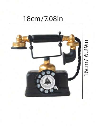قطعة واحدة هاتف ديكوري بطراز عتيق ، إكسسوار ديكور المنزل