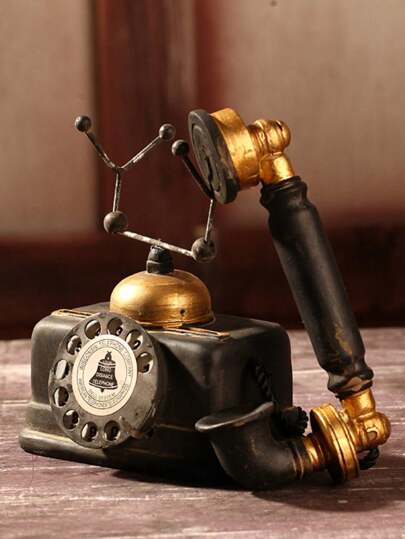 قطعة واحدة هاتف ديكوري بطراز عتيق ، إكسسوار ديكور المنزل