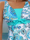 طقم تانكيني حريمي Swim Lushoire 2 قطعة / مجموعة ملابس سباحة للنساء بطبعة شال الباييت مع شورت داخلي, ملابس سباحة كاجوال لتغطية البطن خلال موسم الربيع