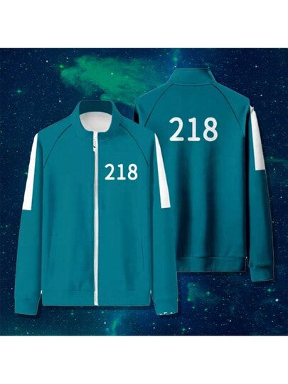 مايوه حريمي قطعة واحدة طقم رياضي أخضر شائع متوفر، بدلة لمرحلة الأداء التنكري ذات ياقة عالية، مطبوعة بألوان متباينة جديدة