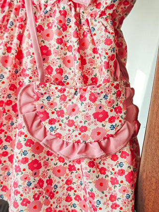 فساتين بيبي Glamorique Kids مجموعة 2 قطعة: فستان مورق وحقيبة ظهر للبنات الصغيرات/ الأطفال 0-3 سنوات للربيع والصيف، أنيق وكاجوال