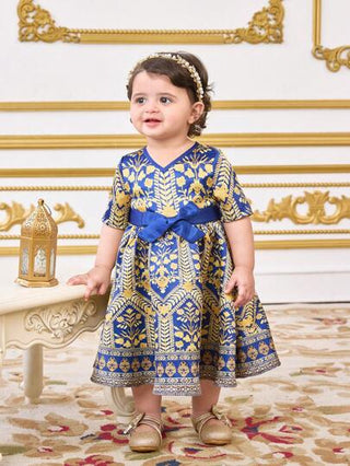فساتين بيبي فستان صيفي للطفلة طباعة زهور جميلة، أكمام قصيرة