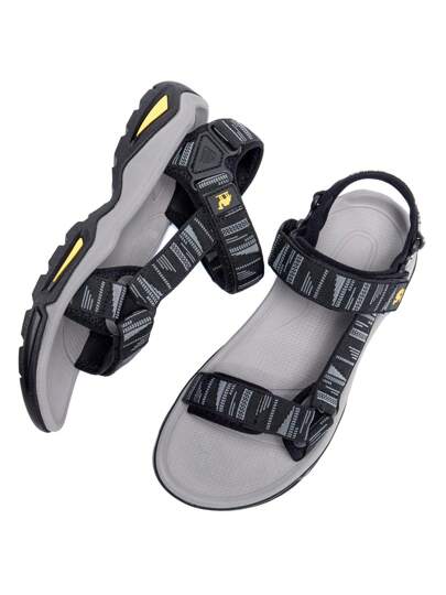 CAMEL CROWN صنادل رياضية مريحة للرجال للاستخدام الخارجي والشاطئ مضادة للماء، مع دعم للقوس، مفتوحة من الأمام، للصيف والأنشطة المائية