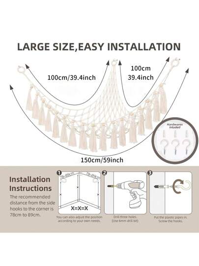 شباك معلق بخرز خشبي لتنظيم الحيوانات المحشوة، أفكار لتخزين الحيوانات المحشوة وحامل الألعاب المنسوجة، لتنظيم غرف الأطفال والمساحات الطفولية والحضانات، ديكور عشوائي للهوك