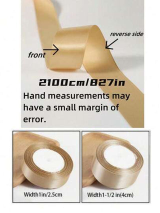 1 لفة من الشريط المصنوع من قماش صلب رفيع لتزيين الهدايا والدعوات وأعمال الزهور والبالونات والأعمال اليدوية للحفلات والأعراس وعيد الحب، هدايا وزينة DIY للأصدقاء والحبيبات في حفلات العطلات، متوفر باللون الذهبي والوردي والأزرق الملكي والأسود والأبيض