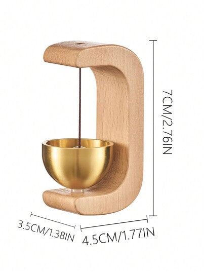 1 جرس باب ، جرس إنذار المدخل ، وجرس زخرفي معلق.جرس الرياح الخشبي المغناطيسي مناسب للاستخدام في الحديقة والمطعم والغرفة ،ديكور المنزل،ديكور الغرفة،ديكور الحائط