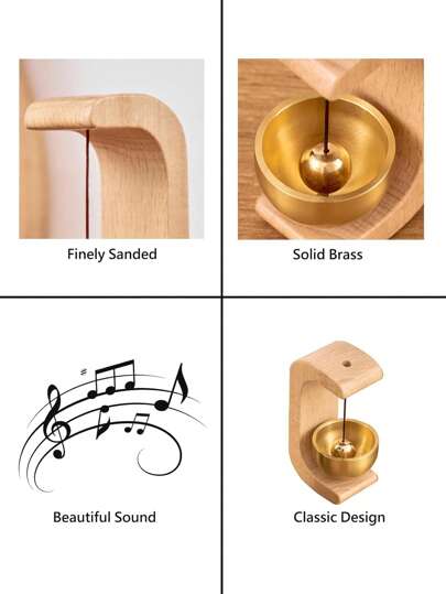 1 جرس باب ، جرس إنذار المدخل ، وجرس زخرفي معلق.جرس الرياح الخشبي المغناطيسي مناسب للاستخدام في الحديقة والمطعم والغرفة ،ديكور المنزل،ديكور الغرفة،ديكور الحائط