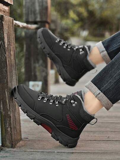 بوت الثلج الشتوية ، بوت شتوية للرجال مانعة للانزلاق للخارج ، بوت كاجوال عالية الأعلى مريحة للرجال ، بوت رياضية للرجال بنعل سميك ، بوت походные مريحة وخفيفة الوزن ، بوت تسلق الجبال مقاومة للماء والرياح