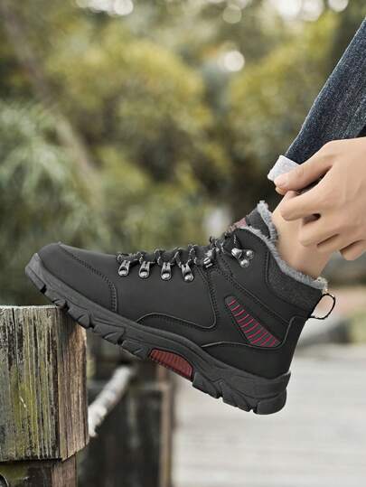 بوت الثلج الشتوية ، بوت شتوية للرجال مانعة للانزلاق للخارج ، بوت كاجوال عالية الأعلى مريحة للرجال ، بوت رياضية للرجال بنعل سميك ، بوت походные مريحة وخفيفة الوزن ، بوت تسلق الجبال مقاومة للماء والرياح