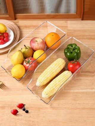 قطعة واحدة منظم علب المطبخ لخزانة المؤن ، منظم علب المشروبات الغازية للثلاجة ، منظم تخزين العلب لخزانة المؤن والثلاجة والفريزر ، يحتوي على علب الطعام والشوربة ، موزع علب مكدس شفاف ، اكسسوارات المطبخ