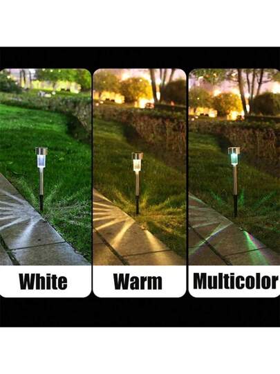 10 قطع ضوء شمسي للحديقة ، فوانيس شمسية مقاومة للماء مناسبة للإضاءة الخارجية في الحدائق والمناظر الطبيعية والممرات والفناء والحديقة