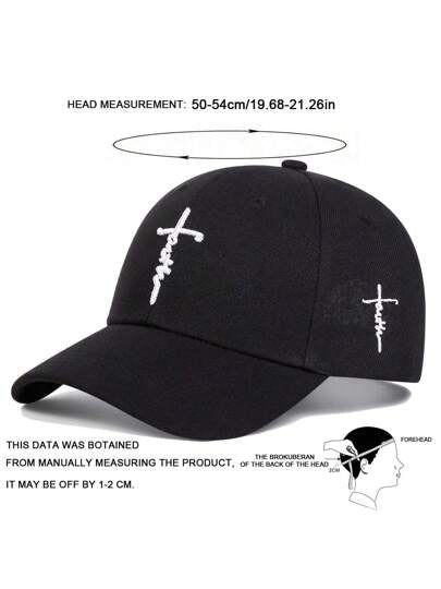 قبعة بيسبول مطرزة بشعار الصليب لأطفال الجنسين، قابلة للتعديل، توفر حماية من الشمس للاستخدام الخارجي، مناسب للأولاد والبنات، للربيع والخريف