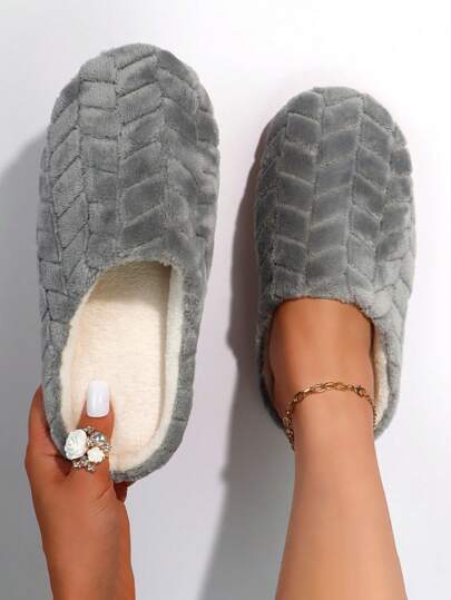 أحذية منزلية نسائية من صوف فوري متشعب بألوان المربع ،جوارب تغطية أرضية داخلية ، أحذية غرفة نوم دافئة وخفيفة الوزن للشتاء