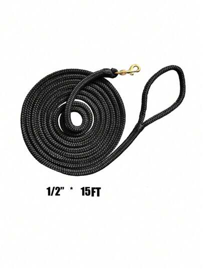 حبل قيادة الحصان مزدوج الضفيرة من النايلون، حبل قيادة الحصان، مع خطاف آمان