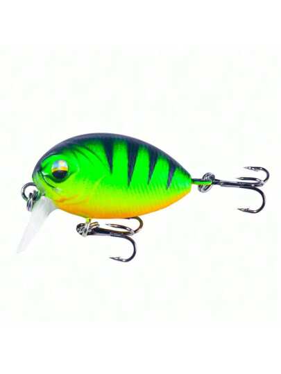 HENGJIA 7 قطع/العبوة طعوم صيد السمك بكرنك طولها 3.8 سم وزنها 3.8 جرام طعوم صيد صلبة اصطناعية لصيد السمك المدببة وأسماك الكارب ومعلقات مائية لأعلى الماء ملحقات الصيد