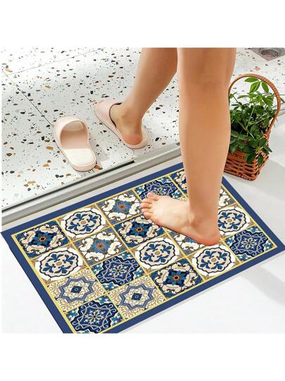 1 قطعة حصيرة من الحجر الجيري الحراري قديمة النمط، فائقة الامتصاص، مقاومة للماء وقابلة للغسيل، مثالية للمطبخ والحمام والفنادق، هدية مثالية لعيد الحب، عيد الأم، عيد الأب