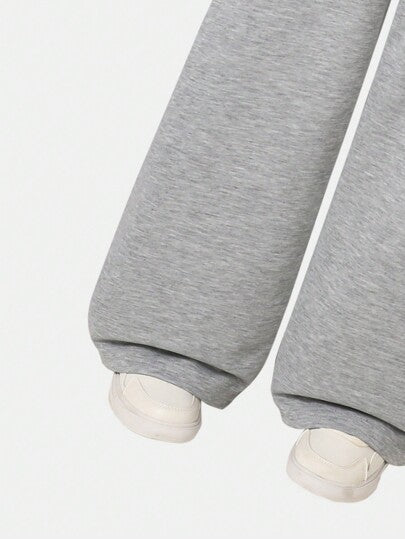 Lunivi بنطلون فضفاض قياسي مسترخي طويل ذو حشو كاحلي للبنات المراهقات