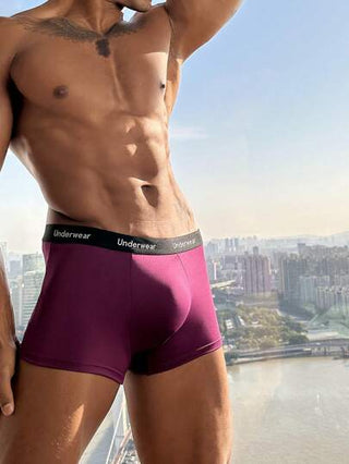 Shein Underwear&Sleepwear Basics سروال داخلي بوكسر بشريط خصر عبارة 5 قطع للرجال