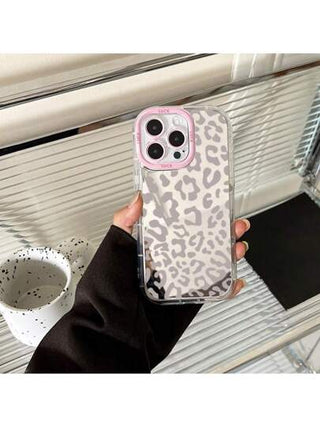 كفر هاتف بطباعة نمر ورسومات شعارات يمكن استخدامه كمرآة للمكياج متوافق مع أجهزة iPhone 16/7/8/11/12/13/14/15/X/XR/Xs/Plus/Pro/Pro Max/SE2