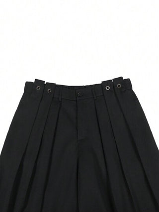 Manfinity Hypemode بنطلون رجالي واسع الساق مصمم بخصر مرتفع منفوش فضفاض بارز حسب آخر صيحات الموضة من Manfinity