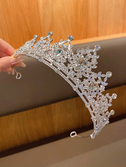 1 قطعة إكسسوار شعر على شكل تاج موضة مناسب للعروض والأعياد