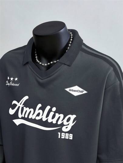 SWAVVY قميص بولو كاجوال مريح مصنوع من الأنابيب المحبوكة، قصير الأكمام للاستخدام اليومي للشباب