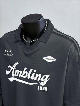 SWAVVY قميص بولو كاجوال مريح مصنوع من الأنابيب المحبوكة، قصير الأكمام للاستخدام اليومي للشباب