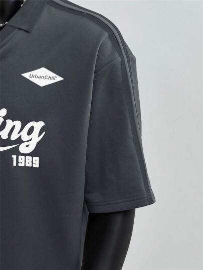 SWAVVY قميص بولو كاجوال مريح مصنوع من الأنابيب المحبوكة، قصير الأكمام للاستخدام اليومي للشباب