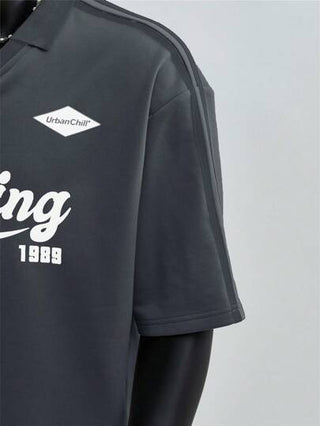 SWAVVY قميص بولو كاجوال مريح مصنوع من الأنابيب المحبوكة، قصير الأكمام للاستخدام اليومي للشباب