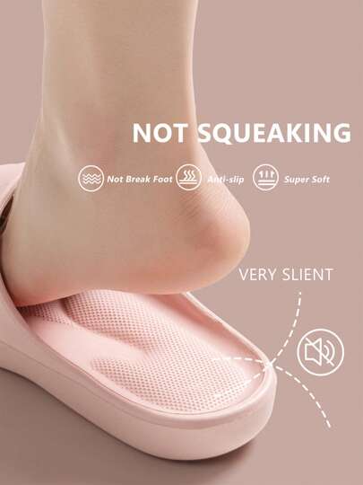 صندل تدليك وردي، صندل نسائي ناعم ومريح، ذو دعم للقوس, مصنوع من مادة الإيفا، سهل الارتداء، صيفي
