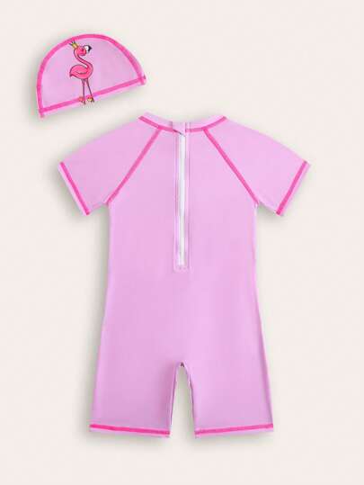 بدلة سباحة قطعة واحدة مطبوعة موضة جديدة للبنات