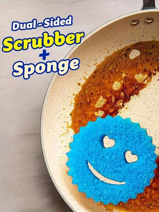 3 قطع إسفنجات تنظيف متعددة الوظائف ذات طبقتين حساسة للحرارة بشكل قلب وابتسامة. إسفنجة تنظيف قوية وجذابة ، ذات وجهين لاستخدام المطبخ ، حساسة للحرارة ، تنظيف بدون خدش ، مناسبة لغسيل الأطباق وأكثر ، إسفنجة آمنة للأسطح المتعددة ، مناسبة لحوض المطبخ...