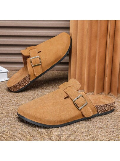 احذية شاطئية جديدة موضة ربيع وصيف 2025، صنادل مفتوحة الأصبع، خفيفة الوزن وقابلة للتنفس بتصميم مناسب للأزواج، من مادة البولي يوريثان، لارتداء لخارج المنزل، بطراز عربي، مقاومة للانزلاق ومتينة، باللون الأسود والخاكي والبني، بنمط ملون عشوائي مزين بالحياكة