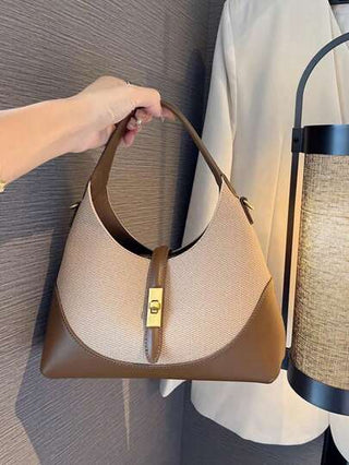حقيبة قطعي اللون تصميم فريد كحقيبة كمبوشيه، محمولة متنوعة الاستخدام لحمل على الكتف وعبر الجسم، مناسبة للاستخدام اليومي والتسوق والمواعيد العارضة