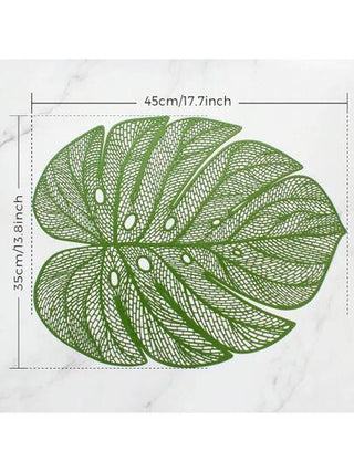 1 قطعة/4 قطع/6 قطع/8 قطع موت وقائية مستطيلة ذهبية مطلية بشكل ورقة معزولة، سجادة طاولة غير قابلة للانزلاق للمطاعم، مقاومة للماء والحرارة، سجادة طاولة للمطبخ والمنزل، ديكور حفلات