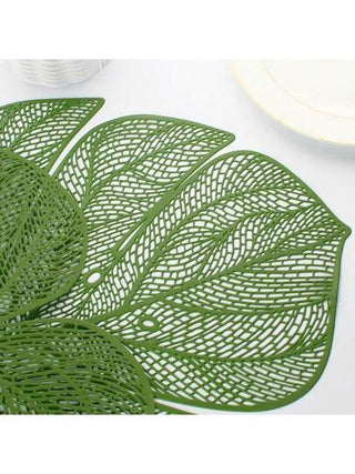 1 قطعة/4 قطع/6 قطع/8 قطع موت وقائية مستطيلة ذهبية مطلية بشكل ورقة معزولة، سجادة طاولة غير قابلة للانزلاق للمطاعم، مقاومة للماء والحرارة، سجادة طاولة للمطبخ والمنزل، ديكور حفلات