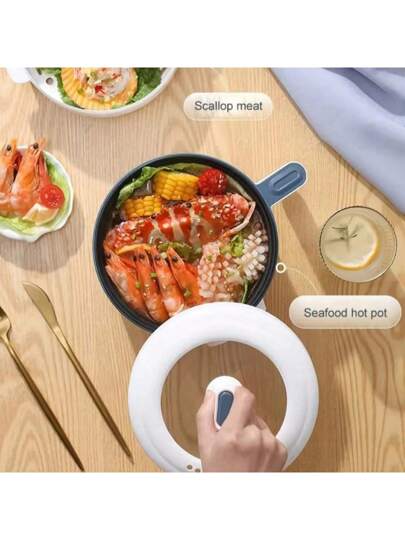 RAF طنجرة كهربائية صغيرة للطهي والتبخير، مناسبة لشخص واحد إلى 3 أشخاص (بحجم مدمج). طنجرة كهربائية عملية للطهي والتبخير من الأعلى والأسفل، بسطح غير لاصق، متعددة الاستخدامات لطهي الدجاج والمعكرونة والأرز والشوربة والحساء والحبوب والفطائر والخبز