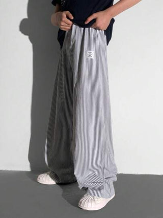 SHEIN زوج بنطلون كوري منسوج بخصر مرن مطبوع عليه حرف، مناسب للارتداء اليومي في الخارج والمدرسة والشارع والحفلات والمنزل ، مناسب للخريف والربيع والصيف.