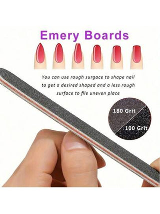 20قطعة/مجموعة، طقم ملف الأظافر وكتلة الصقل، أدوات مانيكير محترفة، كتل تلميع وصنفرة الأظافر، طقم أدوات العناية بالأظافر لتلميع طلاء الجل